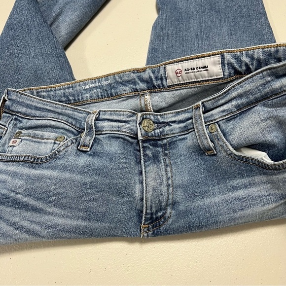 Ag Adriano Goldschmied The Prima Cigarette Crop Distressed Jeans - Picture 3 of 10